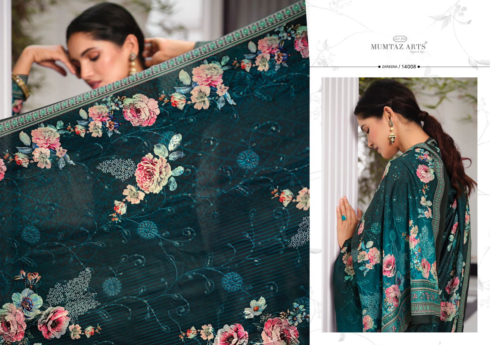 Mumtaz Zareena Fancy Wear Embroidered Designer Wholesale Printed Salwar Suits